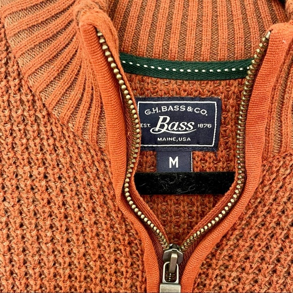 Bass Men’s 1/4 Zip Sweater - Picture 3 of 4